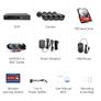 SANNCE Security Camera System, 4 Channel 1080N H.264+ Hybrid DVR Recorder + 4 x 1080P HD Outdoor Weatherproof Bullet Camera & 1TB HDD Image 9