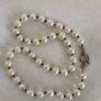Sterling silver natural pearls necklace Image 4