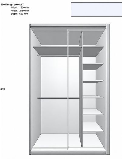 Sliding Wardrobe with Mirrored Door