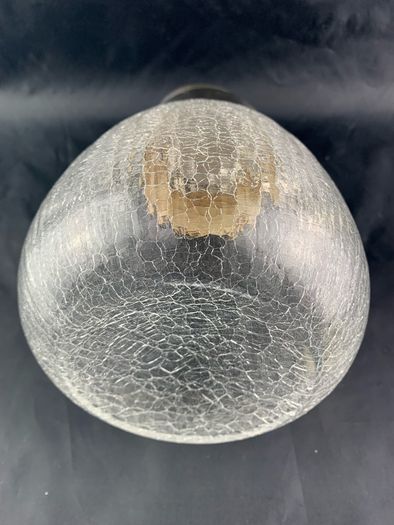 Mid Century crackled glass jug