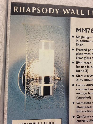 Bathroom Wall Lights IP44 Rated