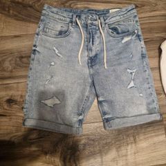 mens denim shorts