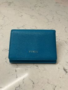 Furla Babylon S Compact Tri-fold Wallet | Ocean Blue