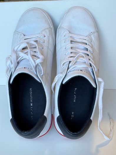 Tommy Hilfiger Essential Leather Trainers White EU 41