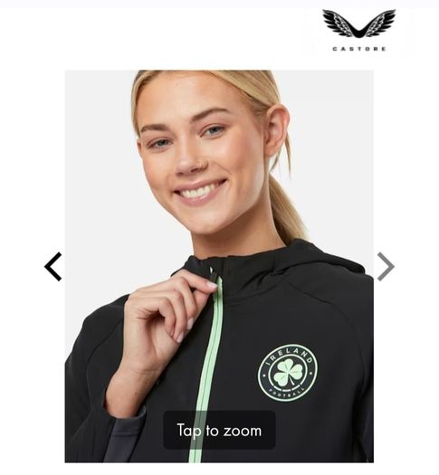 Brand New Castore Womens Ireland Presentation Jacket - Size - U.K.18 - Smaller Fit More A Size - U.K.16 - RRP - 75.00