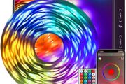 30m Led Strip Lights RGB Music Sync Color Changing, Led Lights with Smart App Control Remote, Lights for Bedroom Lighting Flexible Home Decoration