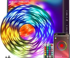 30m Led Strip Lights RGB Music Sync Color Changing, Led Lights with Smart App Control Remote, Lights for Bedroom Lighting Flexible Home Decoration