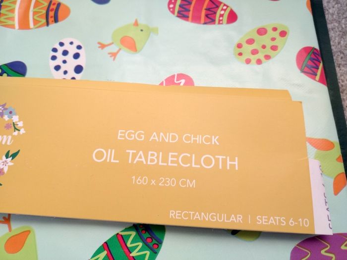 Easter Table Cloth and x6 Place Settings