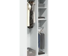 Wardrobe White 80x50x200 cm