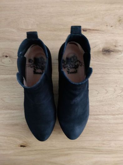 Black ankle boots size 5 by Think!