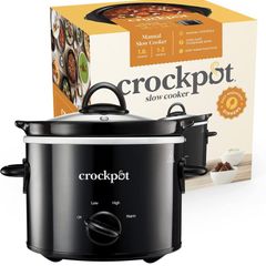 Removable Easy-Clean Ceramic Bowl | 1.8 L Small Slow Cooker Serves 1-2 People (FREE POSTAGE)