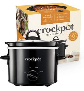 Removable Easy-Clean Ceramic Bowl | 1.8 L Small Slow Cooker Serves 1-2 People (FREE POSTAGE)