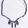 Vintage Ethnic Lapis Pendant Drop Necklace Image 8
