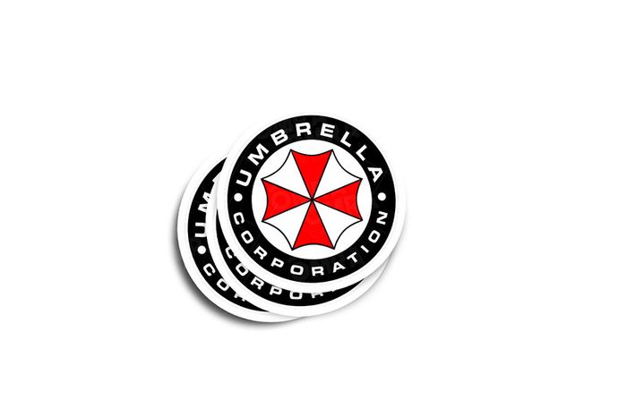 Umbrella Corporation Resident Evil Glossy Sticker 2-Pack