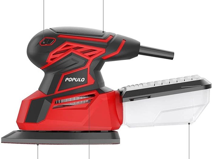 Electric Mouse Sander, 130W 14000RPM 230V Detail Sander with 12Pcs Sandpapers, Hand Sanders for Wood with Dust Collector, Compact Sanding Machine (FREE POSTAGE)