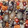 Approx 1000 Jewellery Beads 250g includes 3 x sets of Jade, Orange & Brown Green Jewellery Making Mixed Beads (FREE POSTAGE) Image 4