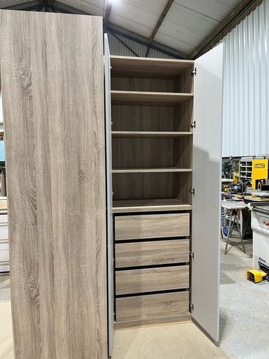 Wardrobes, kitchens, utility rooms, storage units.