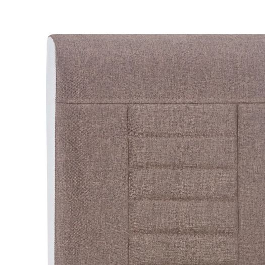 Cantilever Dining Chairs 6 pcs Brown Fabric