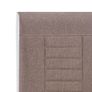 Cantilever Dining Chairs 6 pcs Brown Fabric Image 6