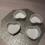 White ceramic heart ramekins Image 2
