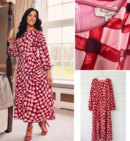 Emily and me london maxi dress Lisa's lust list dress chic classic wedding guest event sophisticated