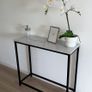 Console Table  Marble Effect Gold or Black Image 6