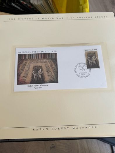 The History of World War II in post stamps