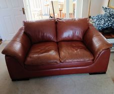 2 Matching leather sofas