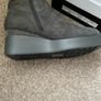 boots grey suede effect wedge sock boots size 41 Image 8