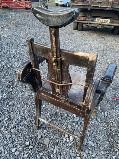 antique barbers chair
