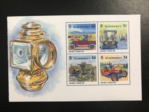 2008 Guernsey Centenary of the Model T Ford Commemorative Stamp Booklet MNH (MNH)