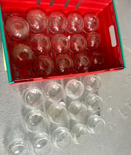 glass bottles