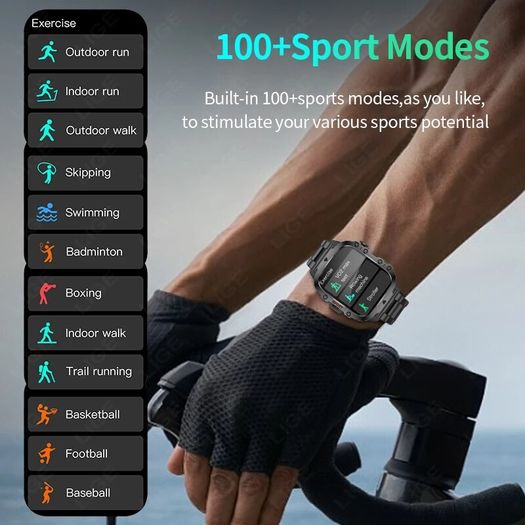 New Smart Watch: 1.96-Inch Screen, 420mAh Battery, Bluetooth Call, Voice Assist