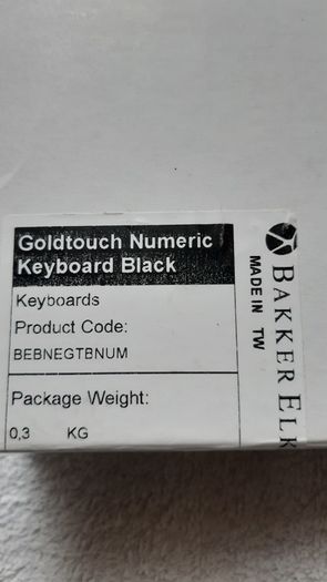 Goldtouch Numeric Keypad Black USB GTC-0077 Home Office School College