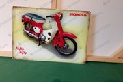 Honda 50 Nifty Fifty rusty tin metal sign ( FREE POST )