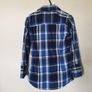 superdry long sleeve shirt size xs blue check Image 2
