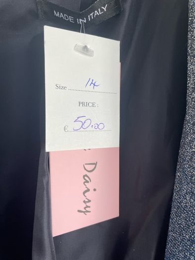 Pixie Daisy open style blazer metallic effect size 14