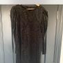 Oasis velvet black dress Image 2