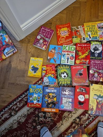 kids books all going together 30 books  David Walliams   , Baddiel,  Wimpy kid marvel girl boys gift present pokemon
