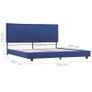 Bed Frame Blue Fabric 150x200 cm Image 7