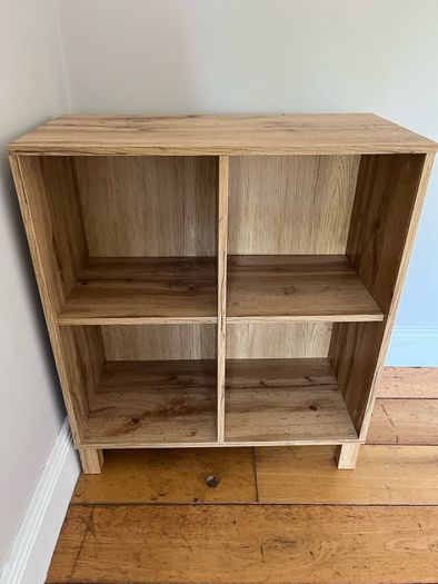 Dark oak book case