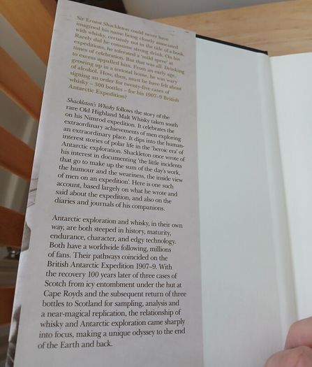 Shackleton's Whisky Neville Peat Hardback Antarctic Nimrod Expedition MacKinlay's Scotch