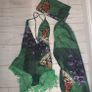Handmade printed playsuit with cape & headscarf - Festival Image 3