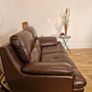 Faux Leather Sofa Image 3