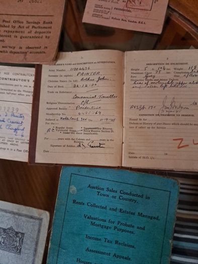 Vintage Soliders Paperwork