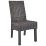 Dining Chairs 6 pcs Brown Kubu Rattan and Mango Wood Image 2