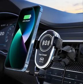Wireless Car Charger with 15W Fast Charging And Automatic Clamping