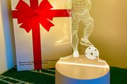Football player 3D Visualisation Light Lamp - Plug-In