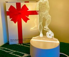 Football player 3D Visualisation Light Lamp - Plug-In