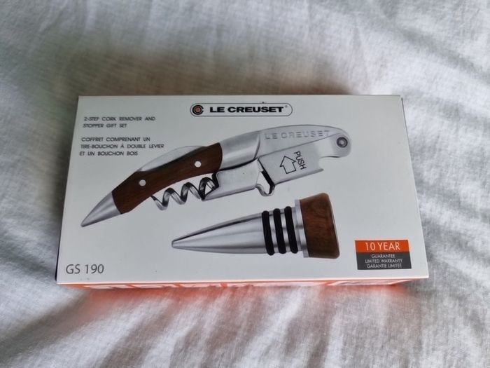 Le Creuset GS-190 Waiter's Corkscrew & Stopper Gift Set